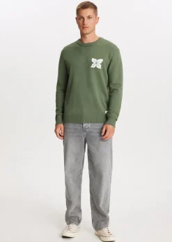 The Sting Gebreide trui met bloem<Heren Truien En Vesten