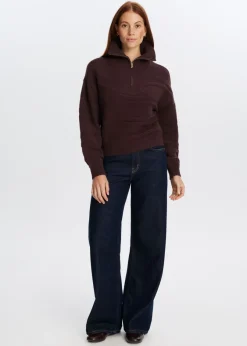 The Sting Gebreide trui met rits<DAMES Truien En Vesten