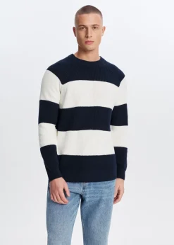 The Sting Gebreide trui met strepen<Heren Truien En Vesten