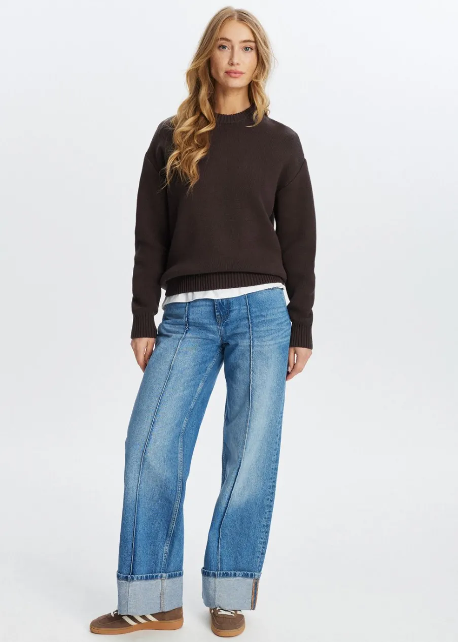 The Sting Gebreide trui met tekst design<DAMES Truien En Vesten