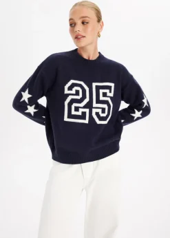 The Sting Gebreide trui varsity<DAMES Truien En Vesten