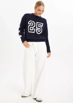 The Sting Gebreide trui varsity<DAMES Truien En Vesten