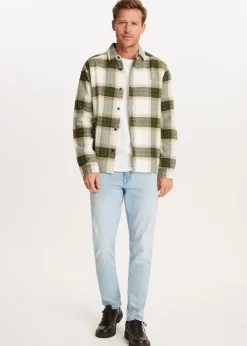 The Sting Geruit overshirt met structuur<Heren Overshirts