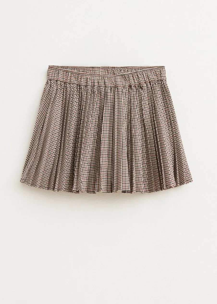 The Sting Geruite rok met plooien<DAMES Rokken