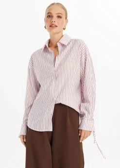 The Sting Gestreepte blouse met glitter<DAMES Blouses