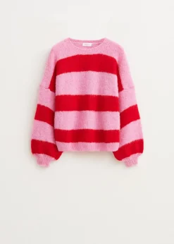 The Sting Gestreepte harige trui<DAMES Truien En Vesten