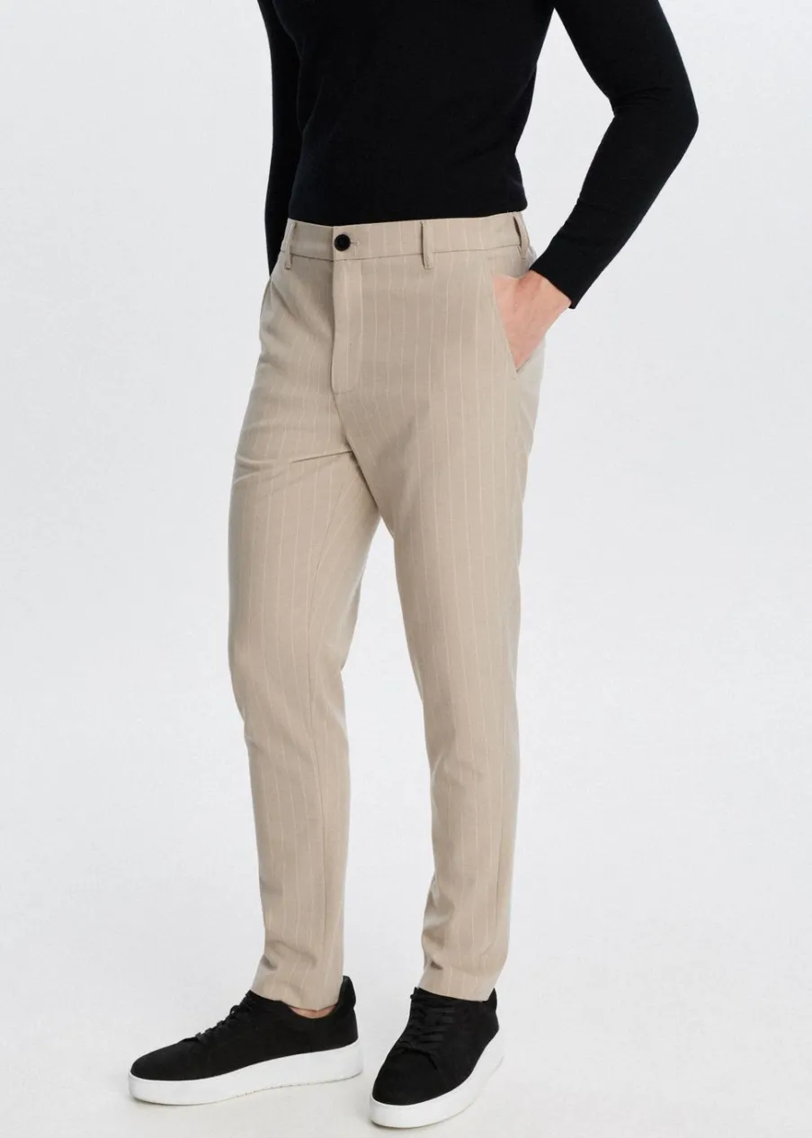 The Sting Gestreepte resort pantalon<Heren Broeken