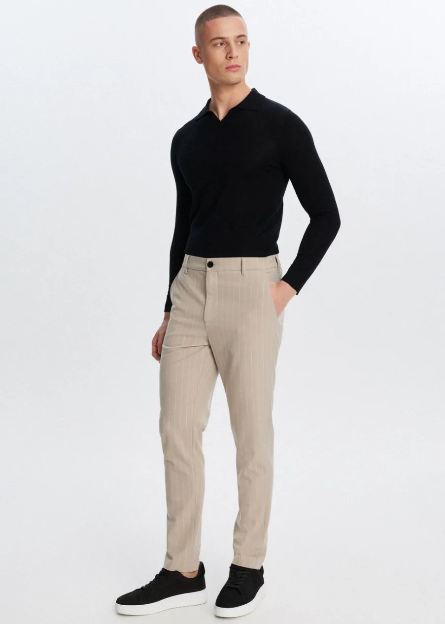 The Sting Gestreepte resort pantalon<Heren Broeken