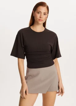 The Sting Getailleerd t-shirt met plooien<DAMES T-Shirts