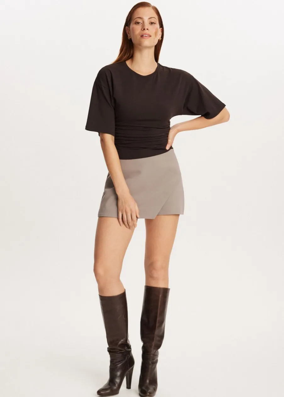 The Sting Getailleerd t-shirt met plooien<DAMES T-Shirts