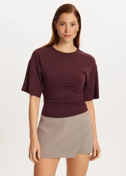 The Sting Getailleerd t-shirt met plooien<DAMES T-Shirts