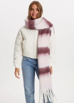 The Sting Golvend gestreepte sjaal<DAMES Sjaals