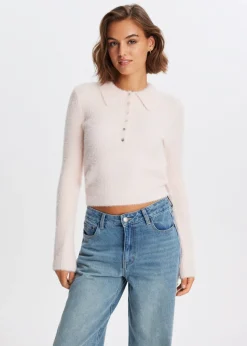 The Sting Hairy polo<DAMES Truien En Vesten