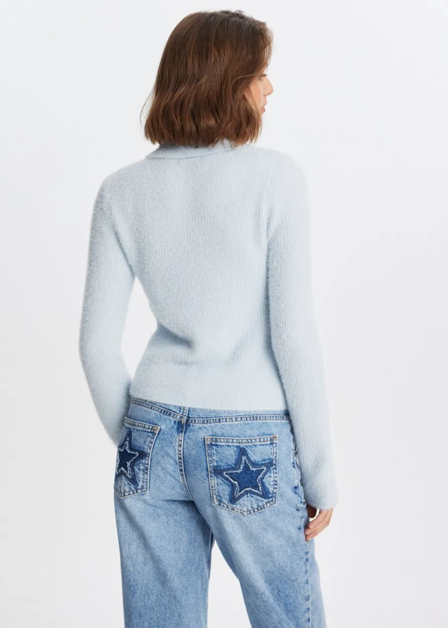 The Sting Hairy polo<DAMES Truien En Vesten