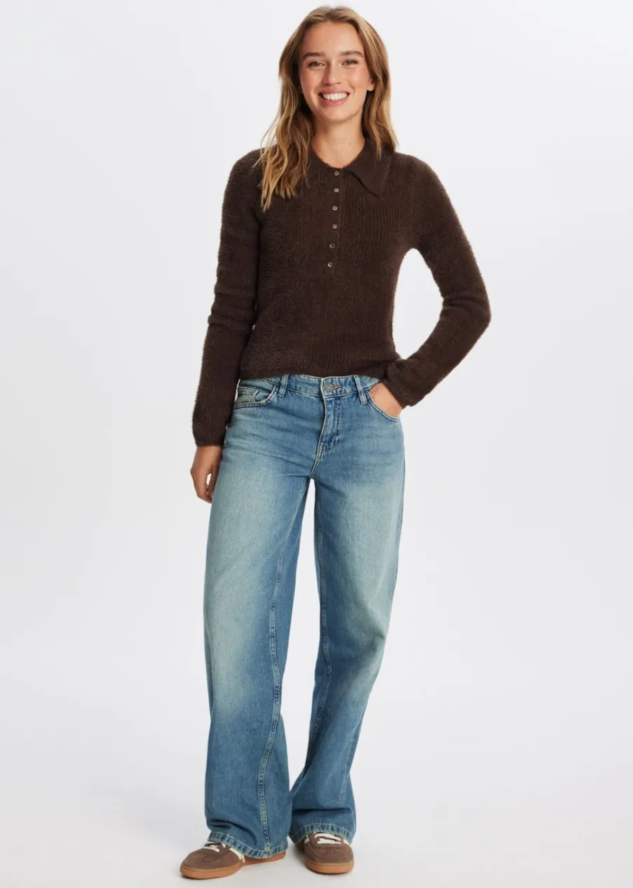 The Sting Hairy polo<DAMES Truien En Vesten