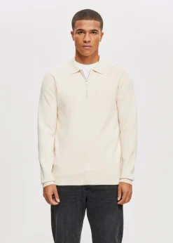 The Sting Half zip gebreide polo<Heren Polo's|Truien En Vesten