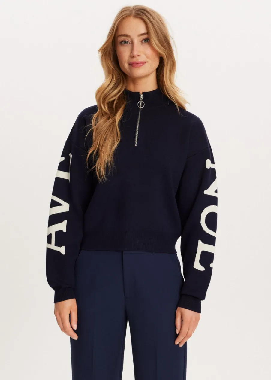 The Sting Halfzip trui<DAMES Truien En Vesten