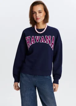 The Sting Havana velvet sweater<DAMES Sweaters En Hoodies