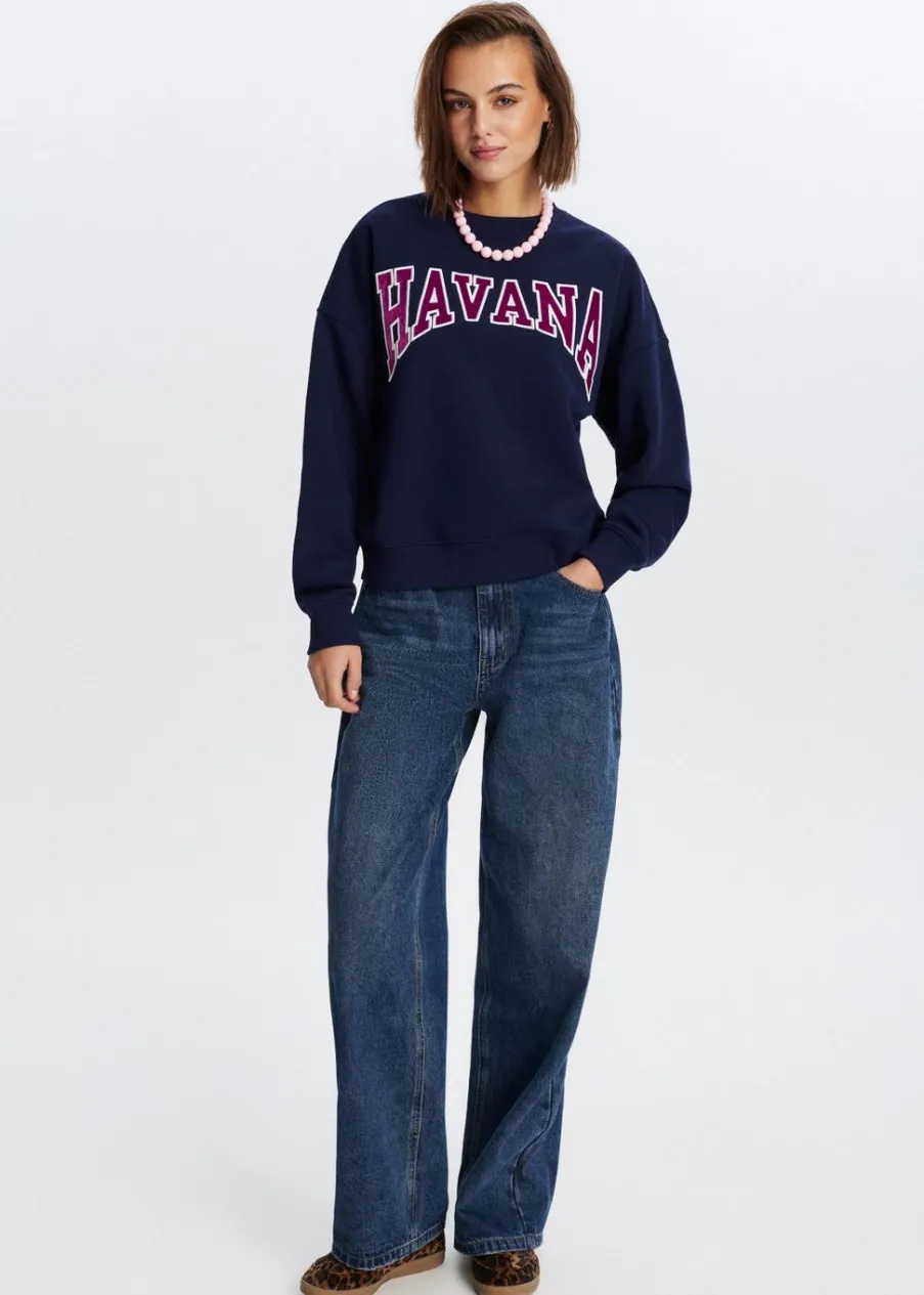 The Sting Havana velvet sweater<DAMES Sweaters En Hoodies