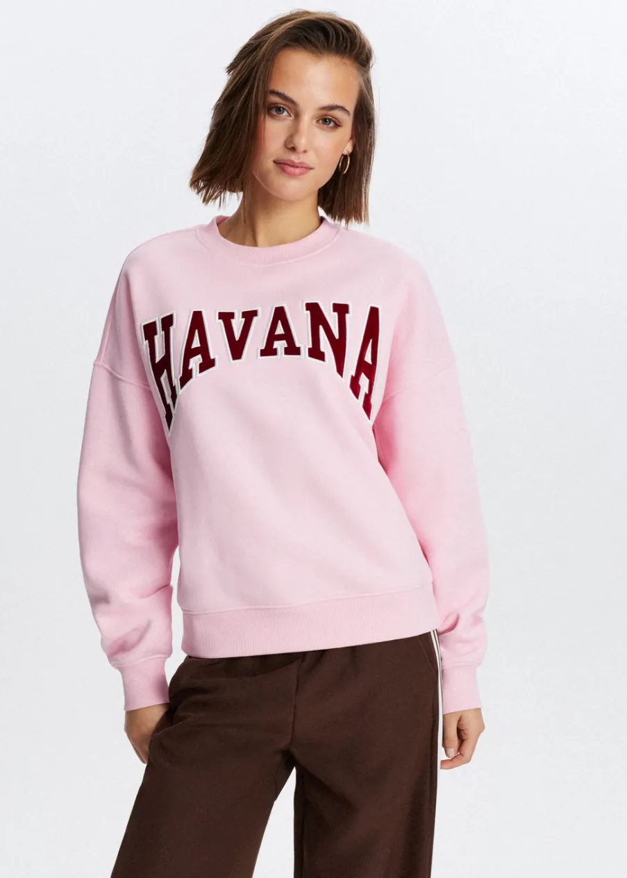 The Sting Havana velvet sweater<DAMES Sweaters En Hoodies