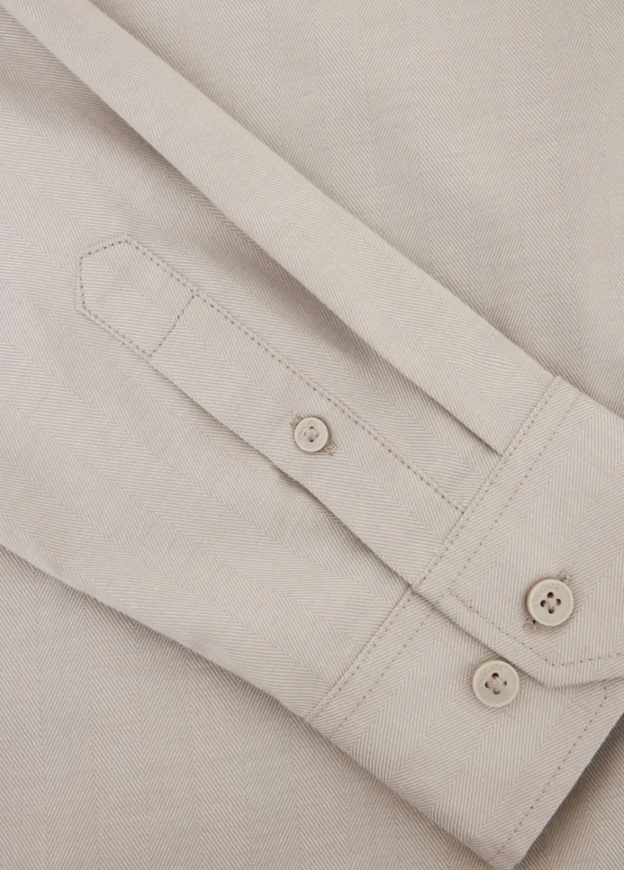 The Sting Herringbone overhemd<Heren Overhemden