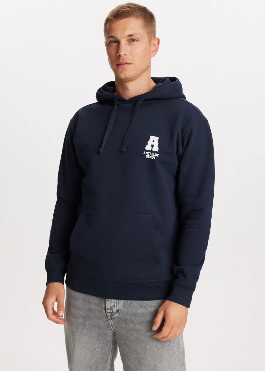 The Sting Hoodie met indigo tekstprint<Heren Sweaters En Hoodies