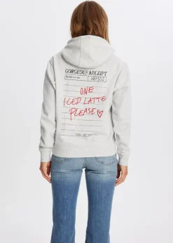 The Sting Hoodie met koffieprint<DAMES Sweaters En Hoodies