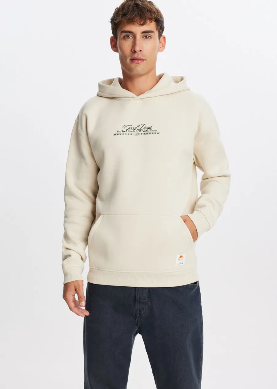 The Sting Hoodie met print café<Heren Sweaters En Hoodies