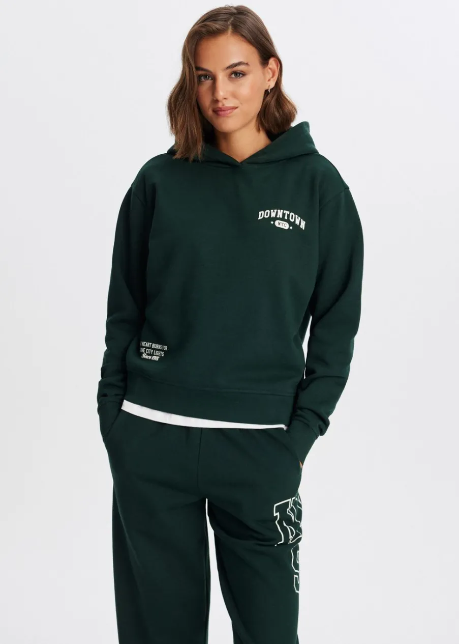 The Sting Hoodie met varsity print<DAMES Sweaters En Hoodies