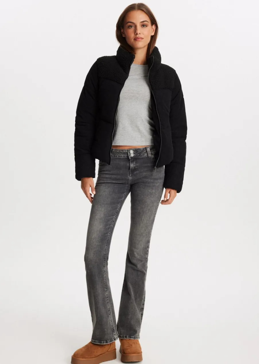 The Sting Jas met ribstructuur<DAMES Jassen