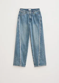 The Sting Jeans met kant<DAMES Jeans