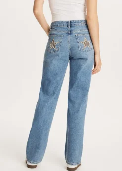 The Sting Jeans met sterren achterzakken<DAMES Jeans