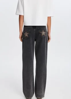 The Sting Jeans met sterren achterzakken<DAMES Jeans