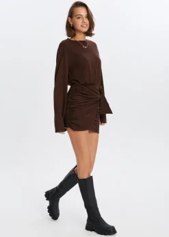 The Sting Jurk met knoopdetail<DAMES Jurken