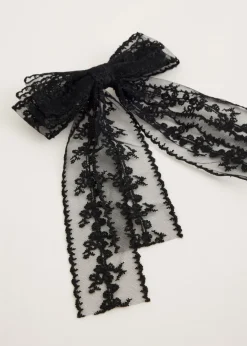 The Sting Kanten haarclip met strik<DAMES Haaraccessoires