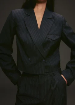 The Sting Korte blazer met strepen<DAMES Blazers En Gilets