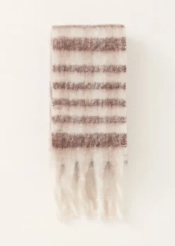 The Sting Lange gestreepte sjaal<DAMES Sjaals