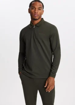 The Sting Lange mouwen polo met rits<Heren Polo's|T-Shirts