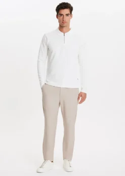 The Sting Lange mouwen polo met rits<Heren Polo's|T-Shirts