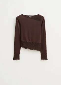 The Sting Lange mouwen top met kant<DAMES Tops