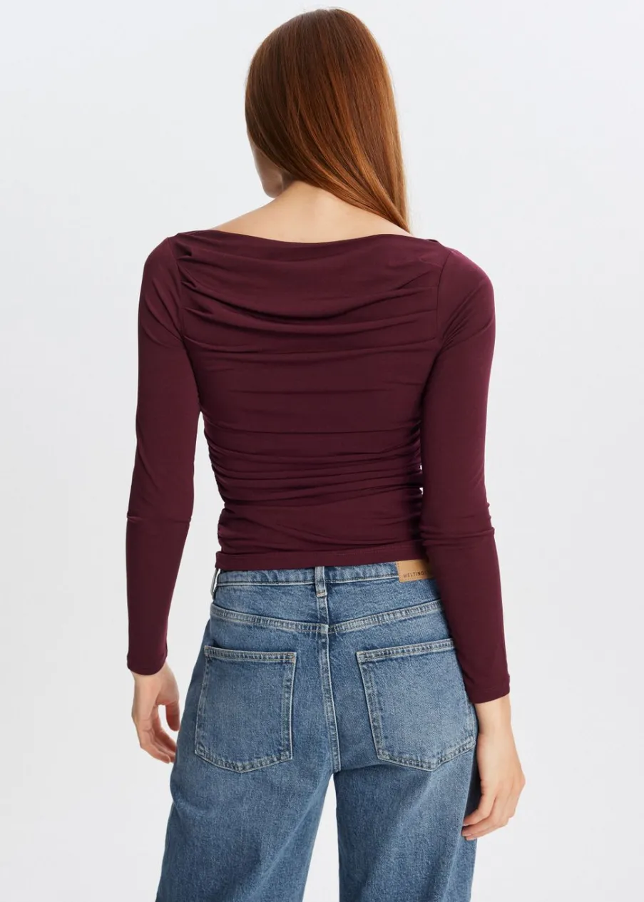 The Sting Lange mouwen top met plooien<DAMES Tops