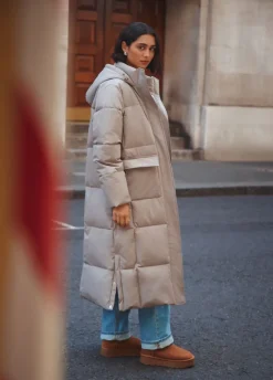 The Sting Lange puffer jacket<DAMES Jassen