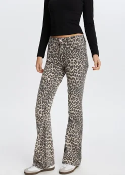 The Sting Leopard flared jeans<DAMES Jeans