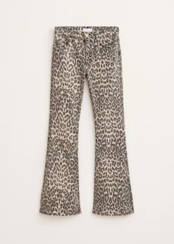 The Sting Leopard flared jeans<DAMES Jeans
