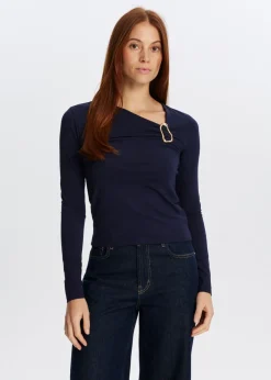 The Sting Longsleeve met gespdetail<DAMES T-Shirts