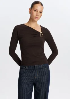 The Sting Longsleeve met gespdetail<DAMES T-Shirts