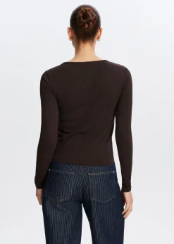 The Sting Longsleeve met gespdetail<DAMES T-Shirts