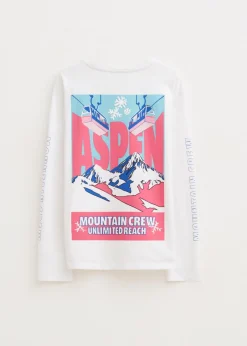 The Sting Longsleeve met ski print<DAMES T-Shirts
