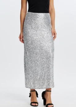 The Sting Maxi rok met pailletten<DAMES Rokken