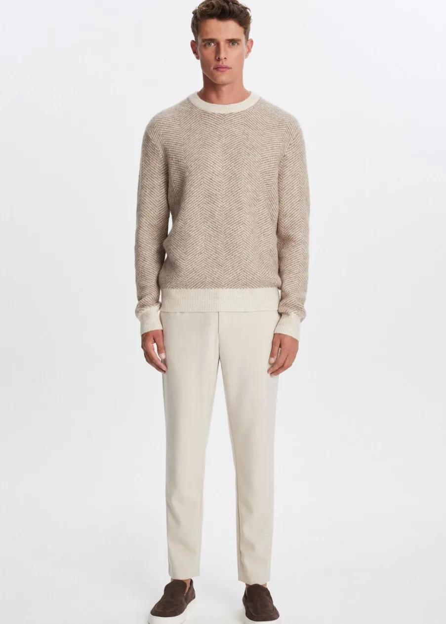 The Sting Melange broek<Heren Broeken